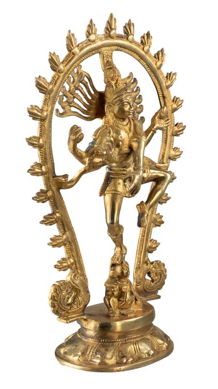 Statue Shiva Nataraja en Laiton – Danse Cosmique de Lord Shiva