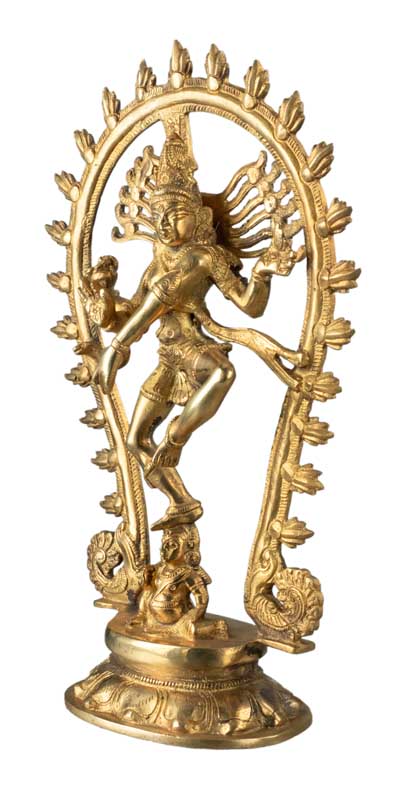 Statue Shiva Nataraja en Laiton – Danse Cosmique de Lord Shiva