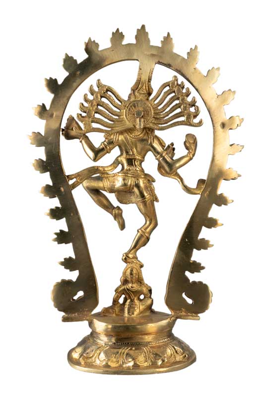 Statue Shiva Nataraja en Laiton – Danse Cosmique de Lord Shiva