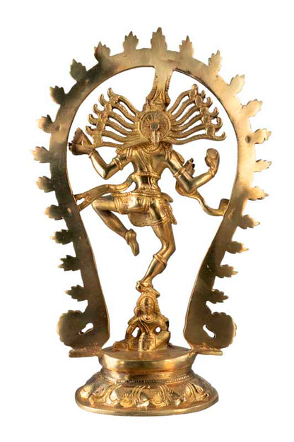 Statue Shiva Nataraja en Laiton – Danse Cosmique de Lord Shiva