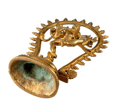 Statue Shiva Nataraja en Laiton – Danse Cosmique de Lord Shiva
