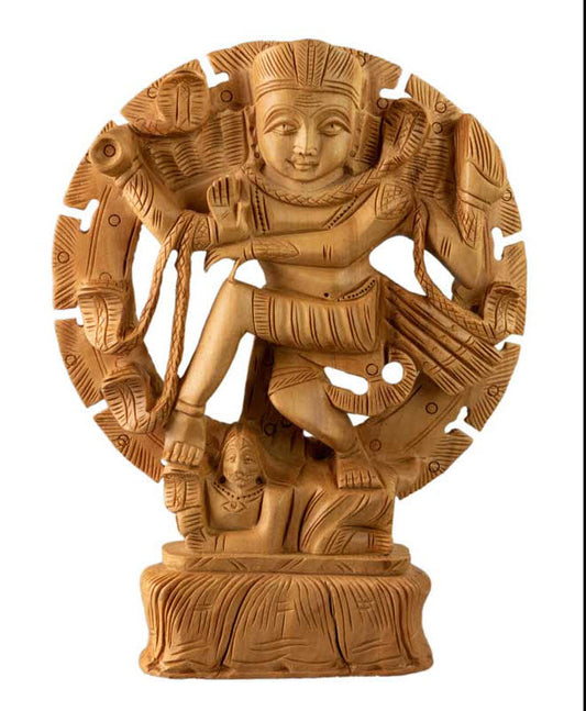 Statue Shiva Nataraja en Bois du Sud de l’Inde – Danse Cosmique