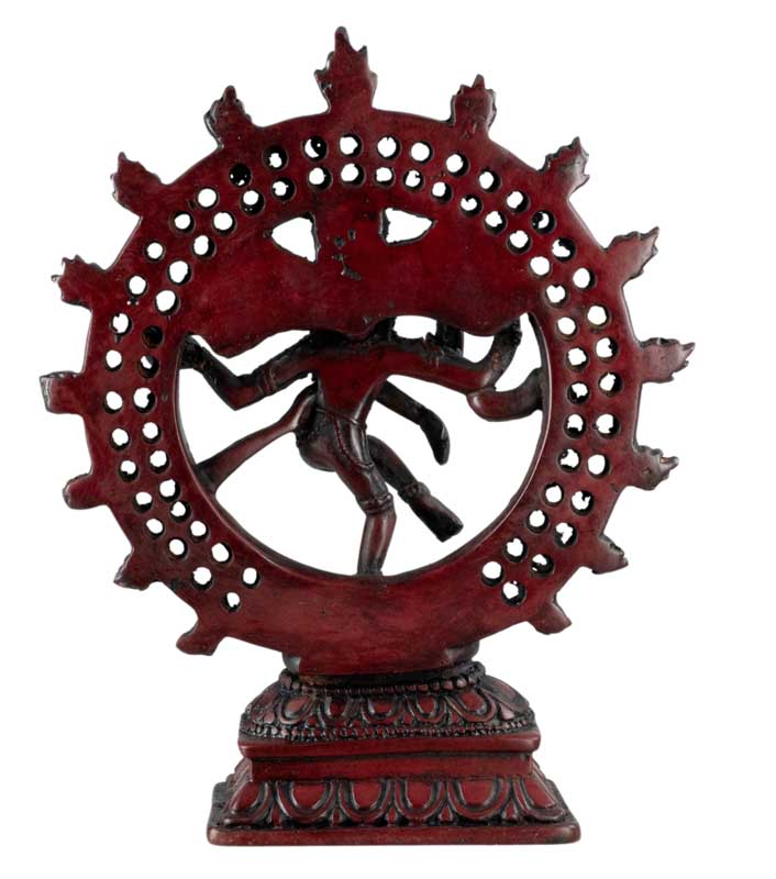 Statue Shiva Nataraja Bordeaux du Népal – Danse Cosmique en Résine