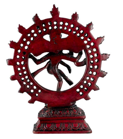 Statue Shiva Nataraja Bordeaux du Népal – Danse Cosmique en Résine