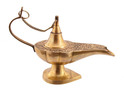 Lampe d’Aladin en Laiton 19,5 cm – 100 % Fait Main en Inde