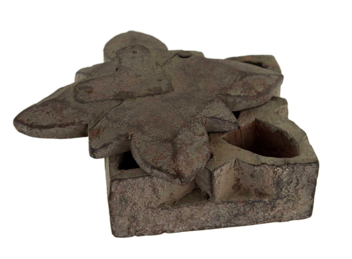 Boîte À Tikka Et À Épices Ancienne En Bois – Artisanat Du Rajasthan