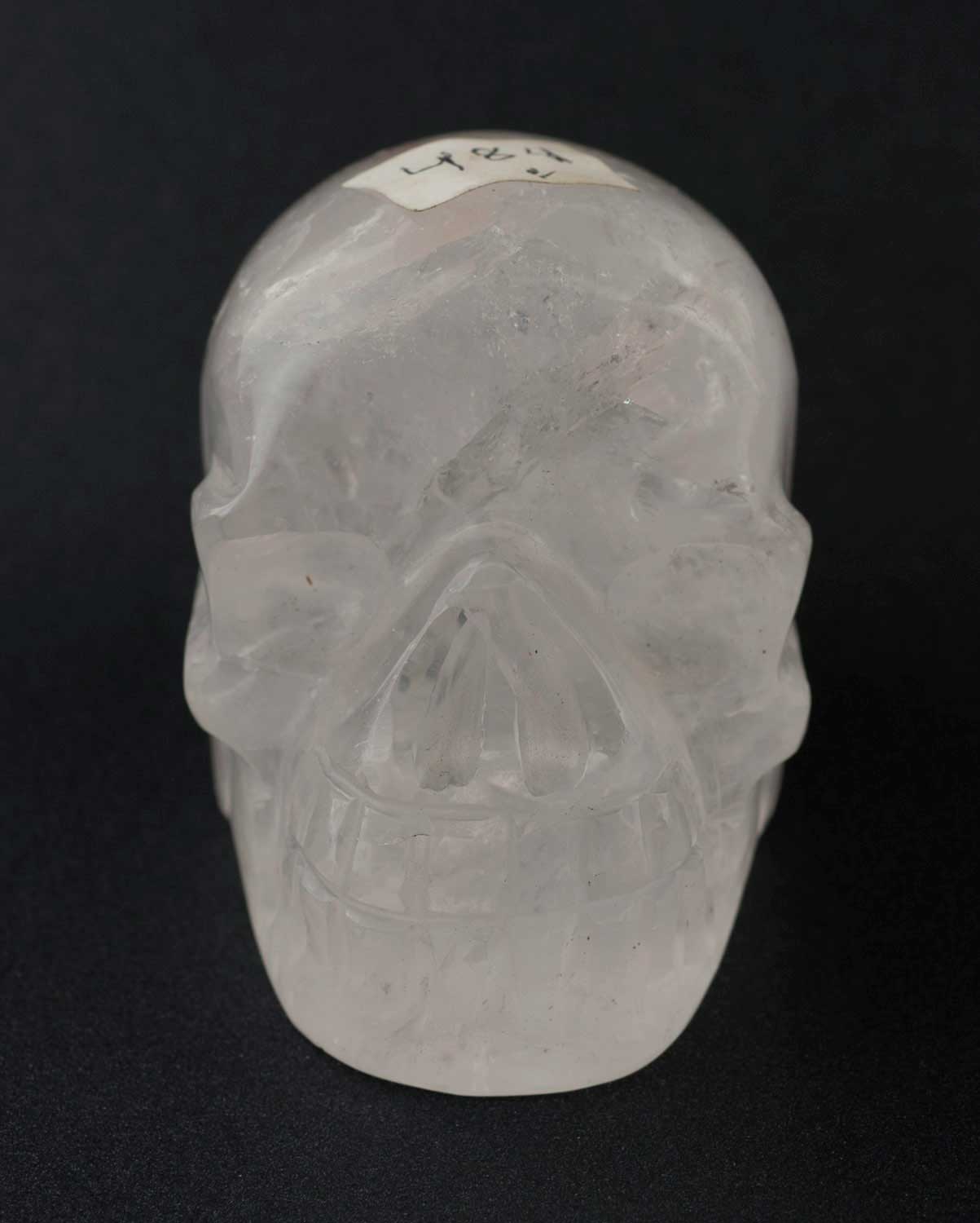 Crâne en Cristal de Roche – Tête de Mort Chamanique Tibétaine