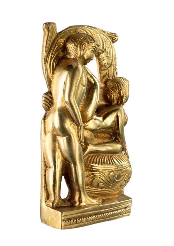 Figurine Érotique Kamasutra En Laiton – Sculpture Artisanale Du Népal