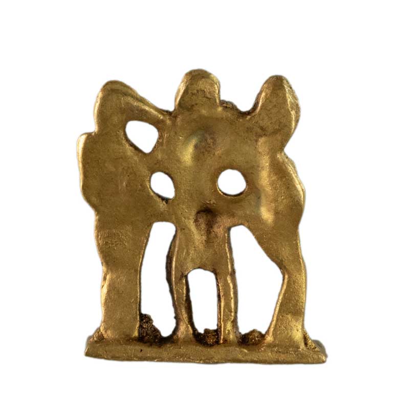 Figurine Érotique En Laiton – Statue Kamasutra Artisanale Indienne