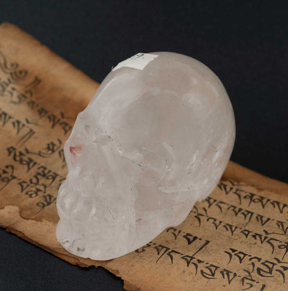 Crâne De Cristal de Roche Citipati – Objet Rituel Chamanique Népalais