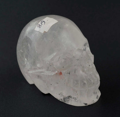 Crâne De Cristal de Roche Citipati – Objet Rituel Chamanique Népalais