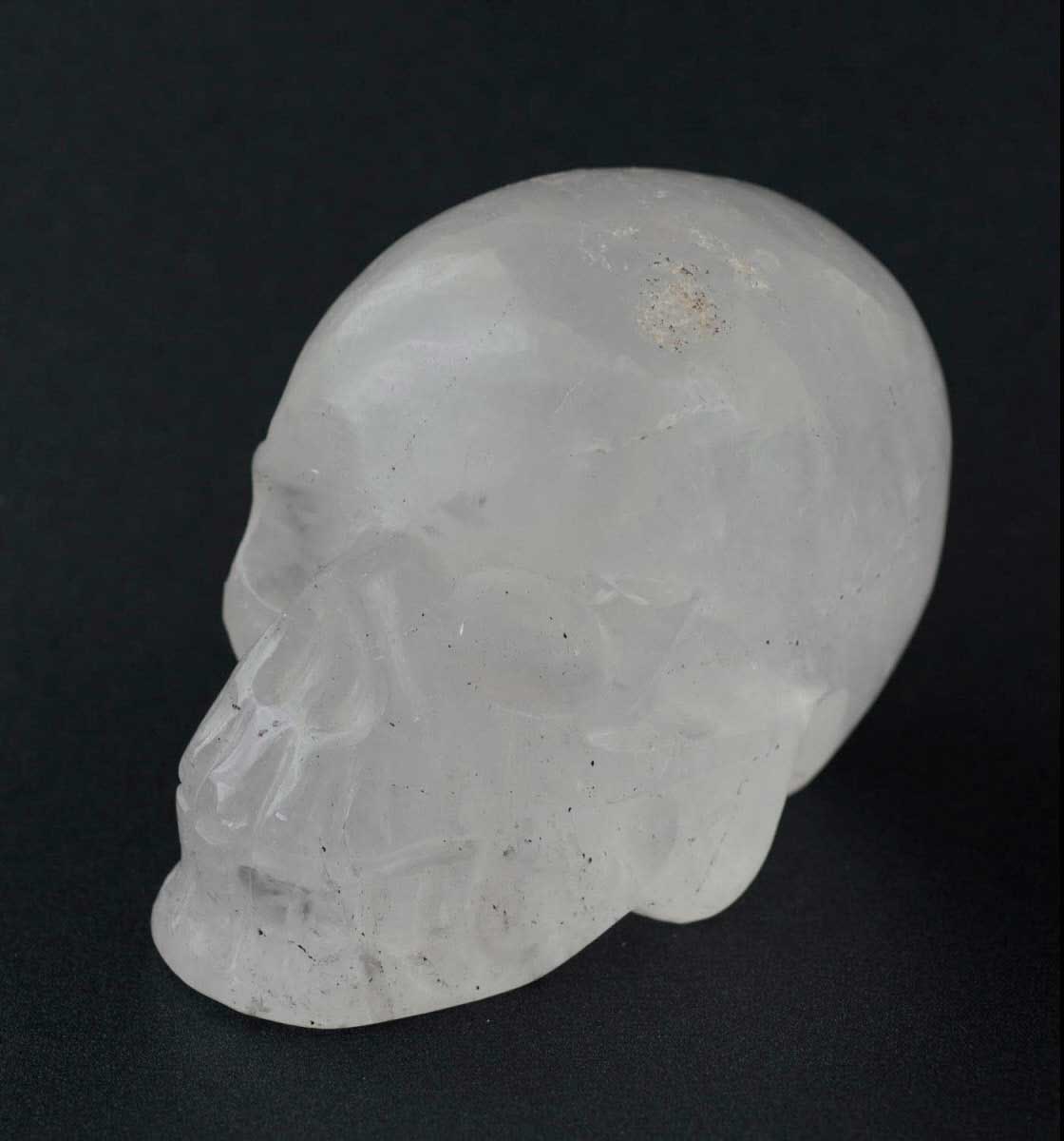 Crâne De Cristal de Roche Citipati – Objet Chamanique Tibétain