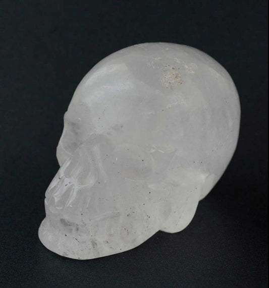 Crâne De Cristal de Roche Citipati – Objet Chamanique Tibétain