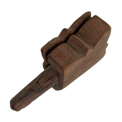 Boîte À Tikka Ancienne En Bois Sculpté – Art Populaire Indien