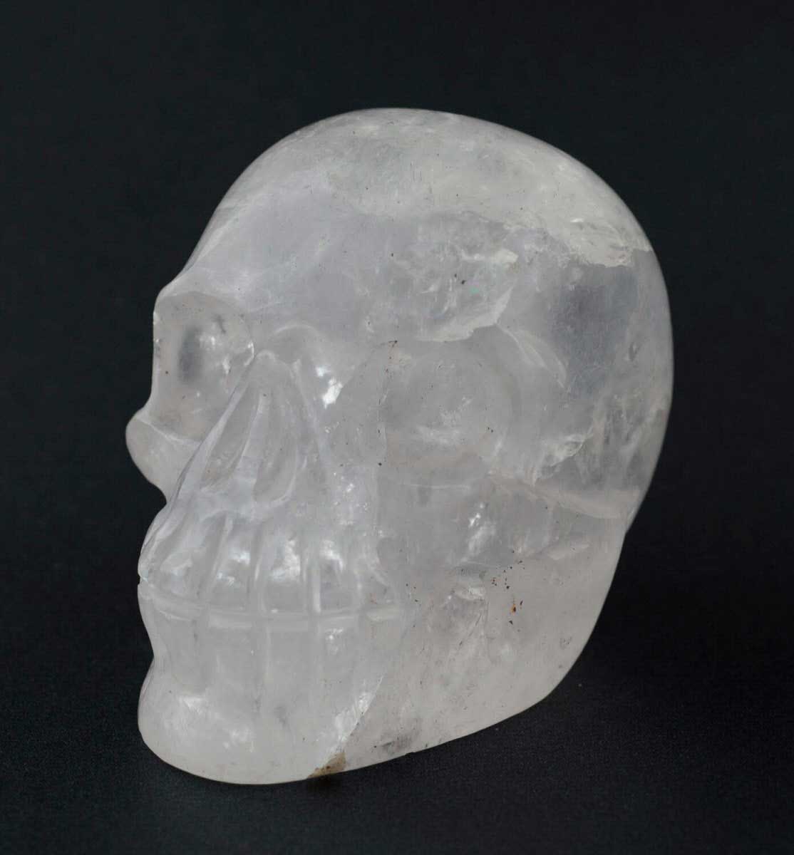 Crâne De Cristal de Roche Citipati – Objet Rituel Chamanique Tibétain