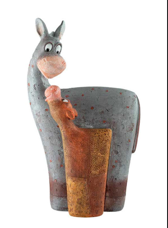 Figurines Chevaux Jument Et Poulain En Résine – Décoration Équestre