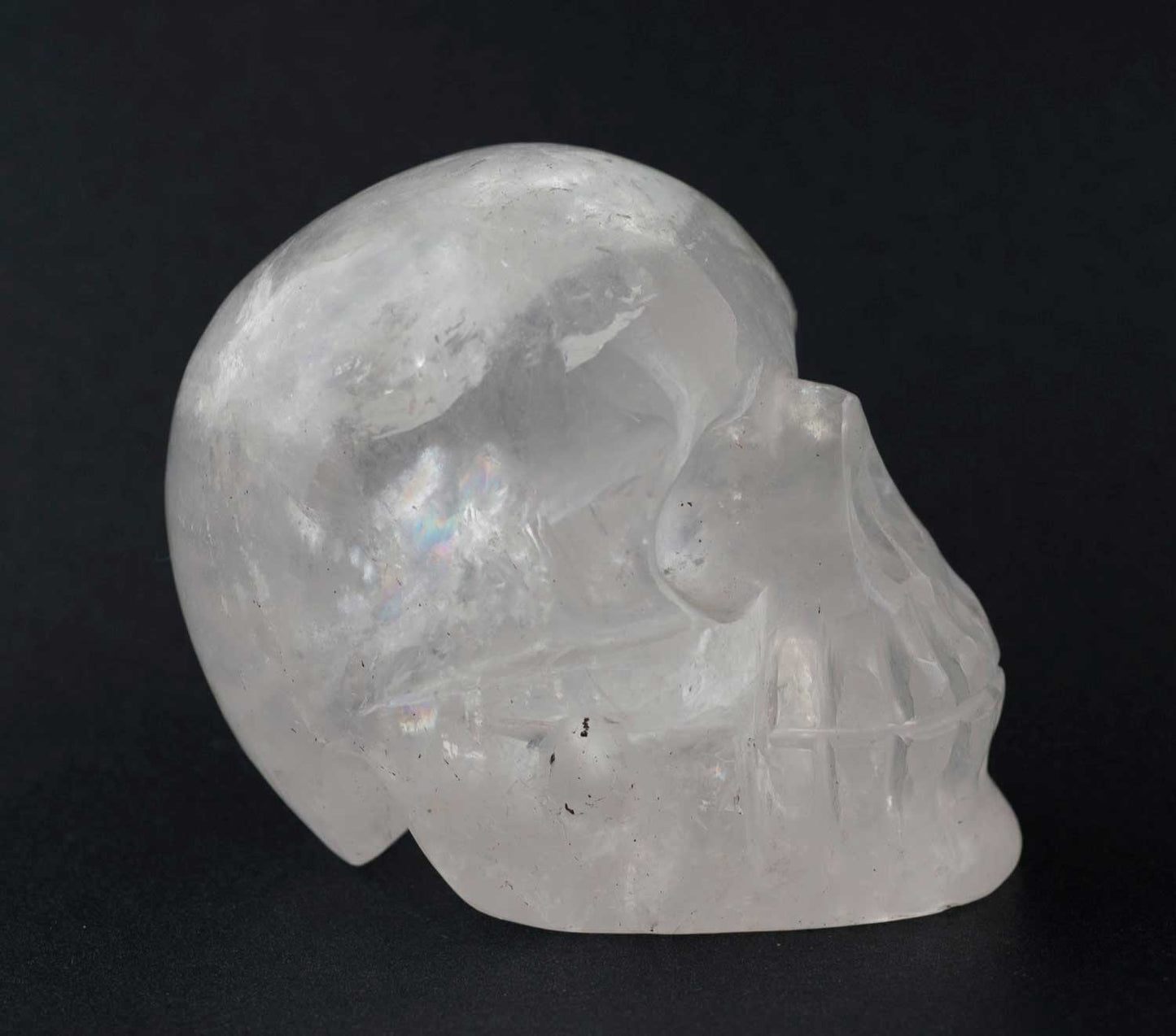 Crâne De Cristal de Roche Citipati – Objet Rituel Chamanique Tibétain