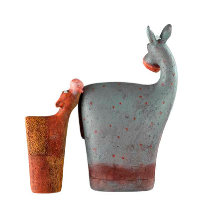 Figurines Chevaux Jument Et Poulain En Résine – Décoration Équestre