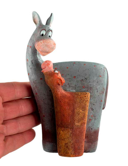 Figurines Chevaux Jument Et Poulain En Résine – Décoration Équestre