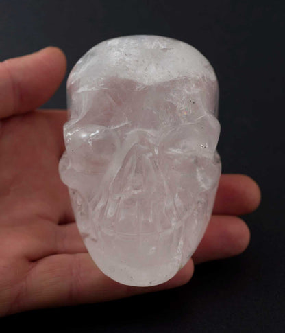 Crâne De Cristal de Roche Citipati – Objet Rituel Chamanique Tibétain