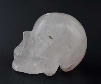 Grand Crâne De Cristal de Roche – Objet Rituel Chamanique Népalais