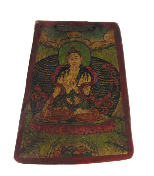 Thangka Bouddhiste Tara Blanche – Artisanat Népalais En Os De Yak