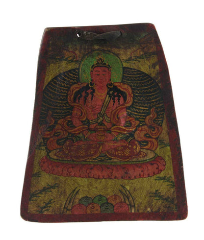 Thangka Bouddhiste Bouddha Amitayus – Artisanat Népalais En Os De Yak
