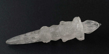 Grand Phurba En Cristal De Roche – Vajra Kila Tibétain Rituel