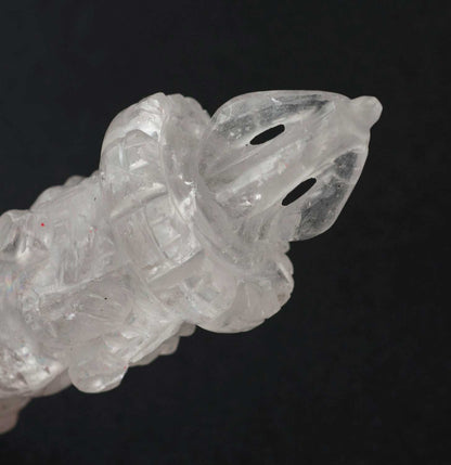 Grand Phurba En Cristal De Roche – Vajra Kila Tibétain Rituel