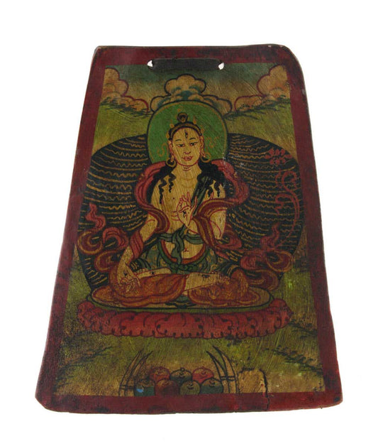 Thangka Bouddhiste Tara Blanche – Artisanat Népalais En Os De Yak