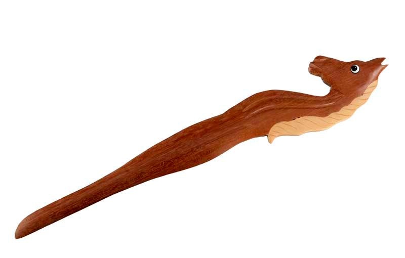 Coupe-Papier Buste De Cheval En Bois – Artisanat Fait Main