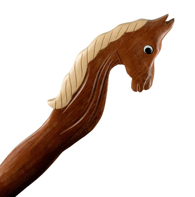 Coupe-Papier Buste De Cheval En Bois – Artisanat Fait Main