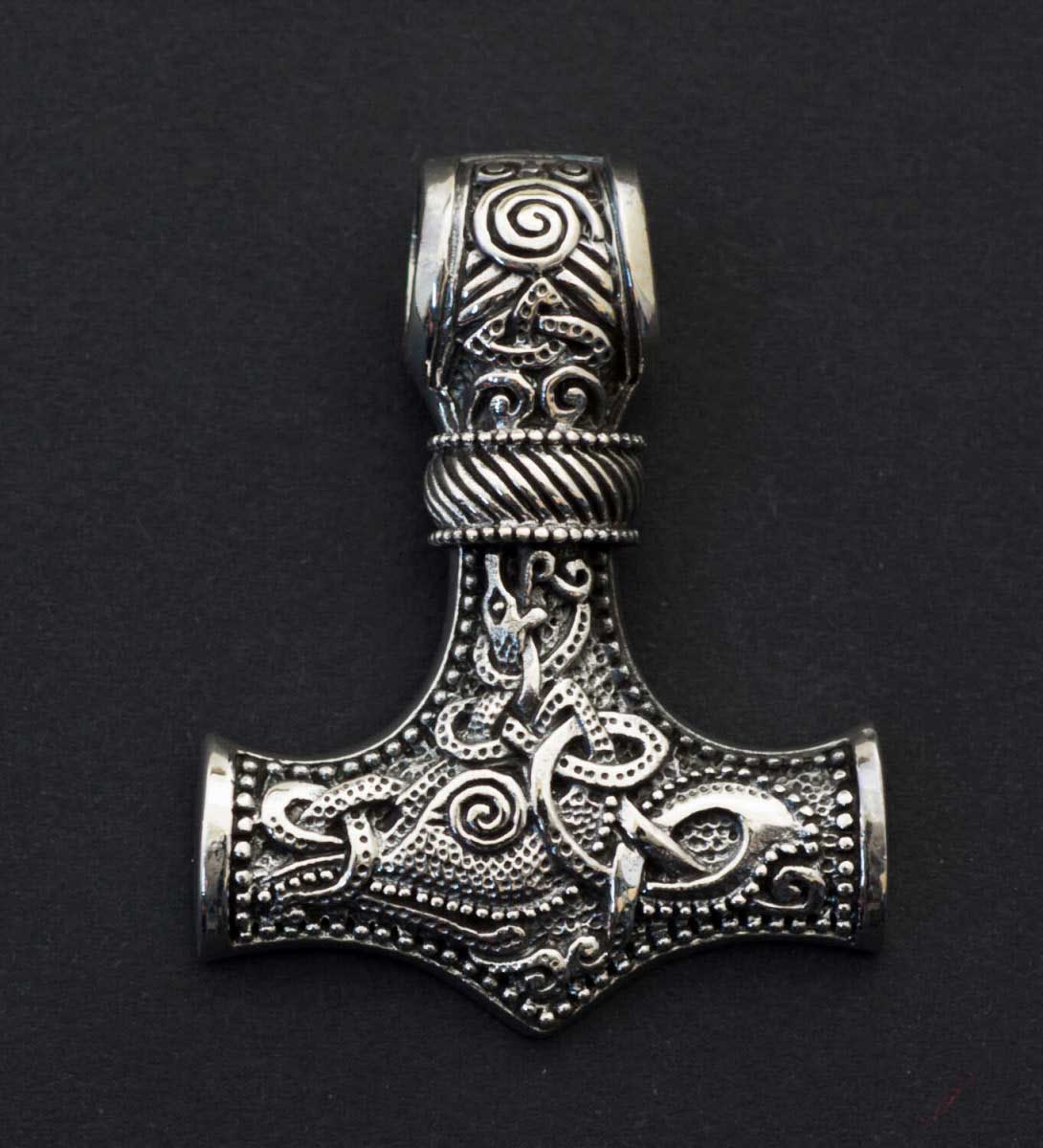 Pendentif Marteau de Thor Mjöllnir en Argent Massif 925 - Viking