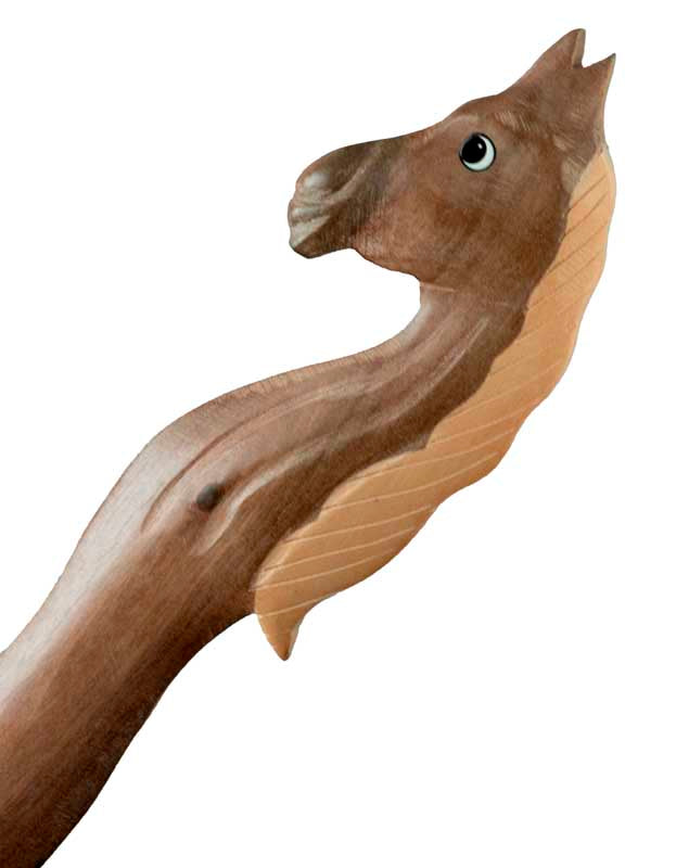 Coupe-Papier Buste De Cheval En Bois – Artisanat Fait Main