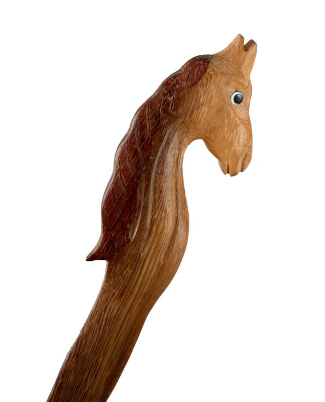 Coupe-Papier Buste De Cheval En Bois – Artisanat Fait Main