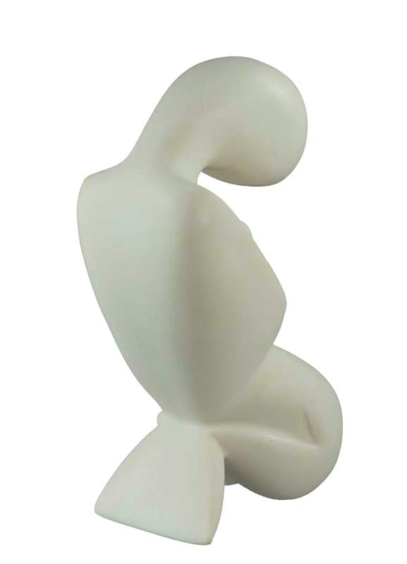 Statue de Maternité des Cyclades en Albâtre – Sculpture Inspirée de l'Art Grec Antique