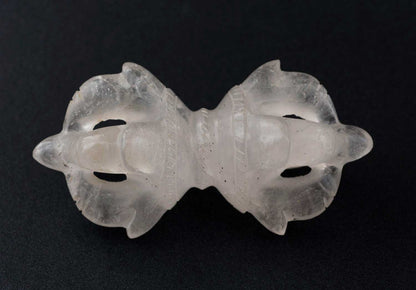 Vajra Dorje En Quartz Cristal De Roche – Symbole Bouddhiste Tibétain De L’Himalaya