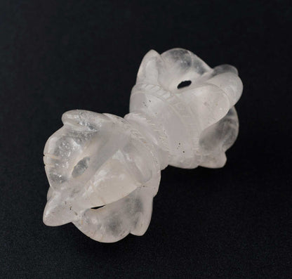 Vajra Dorje En Quartz Cristal De Roche – Symbole Bouddhiste Tibétain De L’Himalaya
