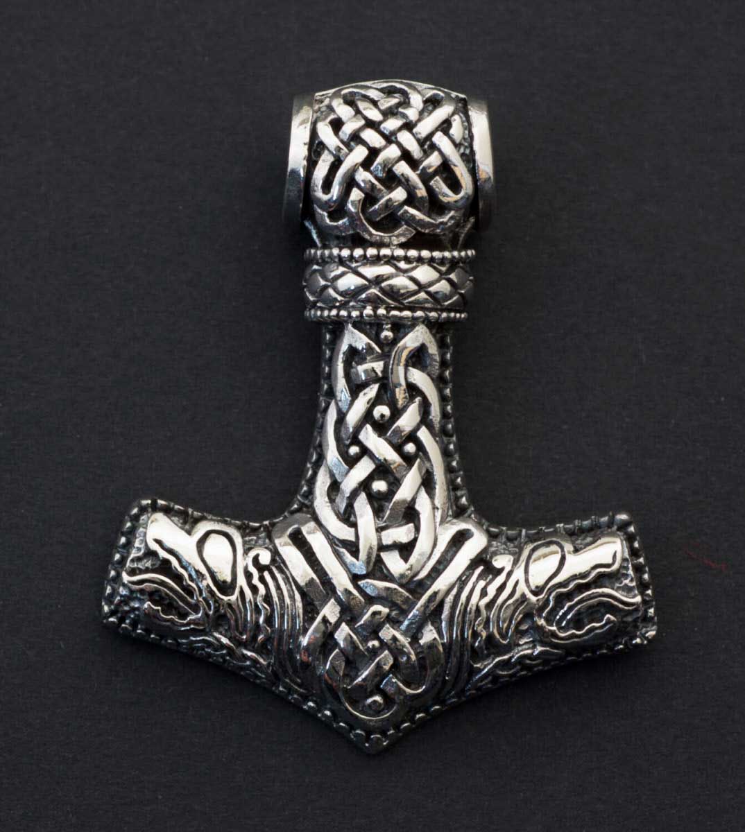 Pendentif Marteau de Thor Mjöllnir en Argent Massif 925 - Viking