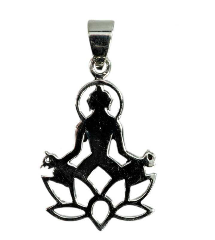 Pendentif Lotus en Argent 925 – Bijou Bouddhiste et Fleur de Lotus Yoga