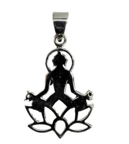 Pendentif Lotus en Argent 925 – Bijou Bouddhiste et Fleur de Lotus Yoga