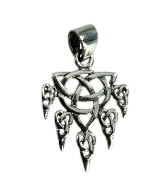 Pendentif Patte d’Ours Viking en Argent 925