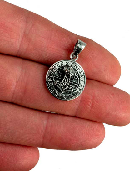 Pendentif Marteau de Thor Mjöllnir en Argent 925 - Viking