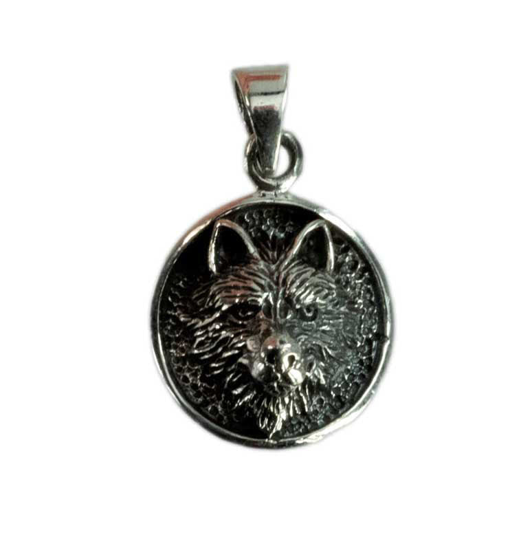 Pendentif Tête de Loup Fenrir en Argent 925 - Viking