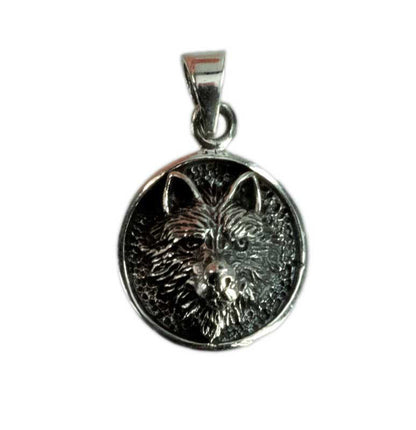 Pendentif Tête de Loup Fenrir en Argent 925 - Viking