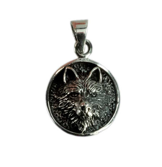 Pendentif Tête de Loup Fenrir en Argent 925 - Viking