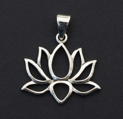Pendentif Fleur de Lotus en Argent 925