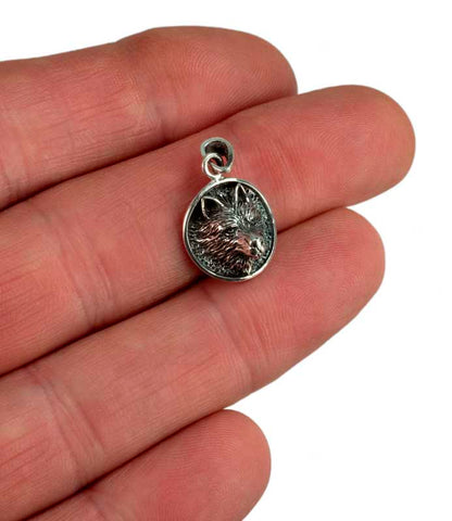 Pendentif Tête de Loup Fenrir en Argent 925 - Viking