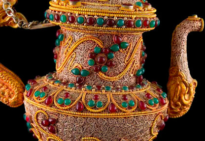 Bhumpa – Vase de Vie Tibétain en Cuivre et Laiton (Kalasha Rituel)