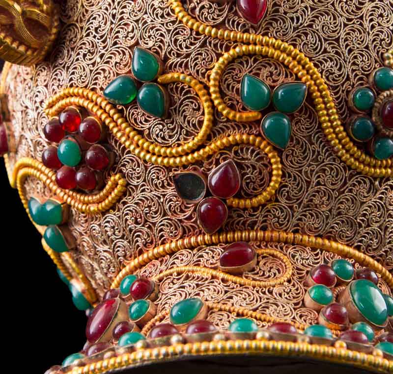 Bhumpa – Vase de Vie Tibétain en Cuivre et Laiton (Kalasha Rituel)